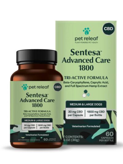 Pet Relief Sentesa Advanced Care 1800  Hemp Medium/Large Dog Tri-Active 30Mg