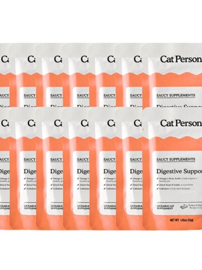 Cat Person Cat Supplements Digestive Support Turkey 1.05Oz Pouch 14 Pack