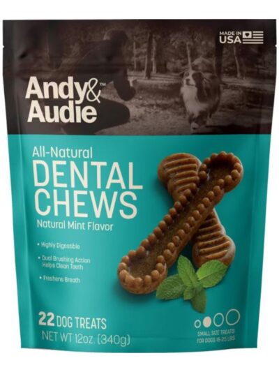 Andy & Audie Dental Chews For Dogs Mint Small 12oz.