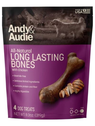 Andy & Audie Alternative Bone Chews For Dogs Medium-4 Count 11.3oz.