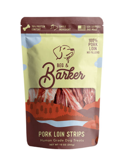Beg & Barker Pork Loin Strip Dog Treats 1ea/10 oz
