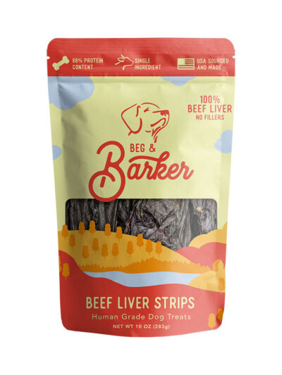 Beg & Barker Beef Liver Strip Dog Treats 1ea/10 oz
