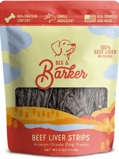 Beg & Barker Beef Liver Strip Dog Treats 1ea/4 oz