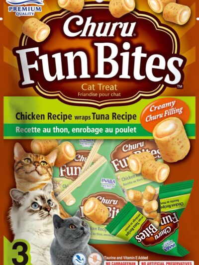 Inaba Churu Fun Bites 2.1oz. Chicken Wraps Tuna (3 Count)