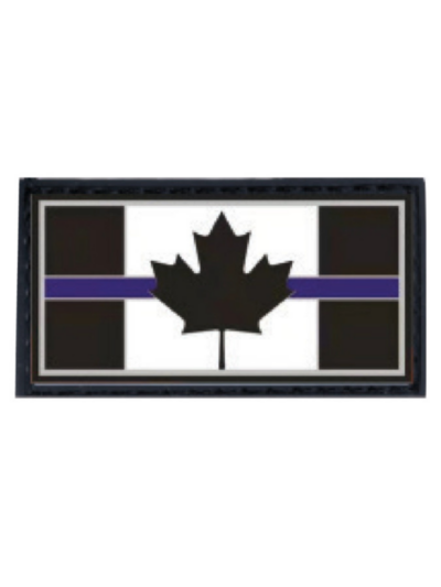 Boss Dog Tactical Collar Patch Canadian Thin Blue Line, One Size