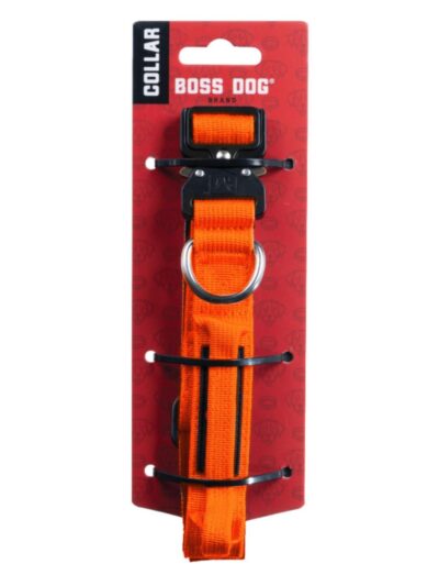 Boss Dog Tactical Adjustable Dog Collar Hunter Orange, 1ea/Small, 13-16 in