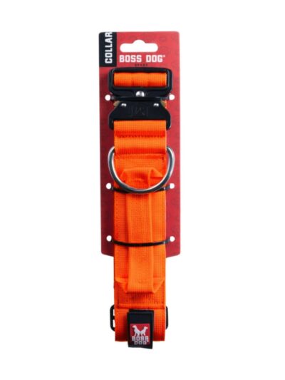 Boss Dog Tactical Adjustable Dog Collar Hunter Orange, 1ea/XLarge, 20-28 in