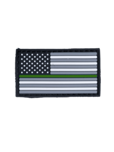 Boss Dog Tactical Collar Patch USA Thin Green Line, One Size