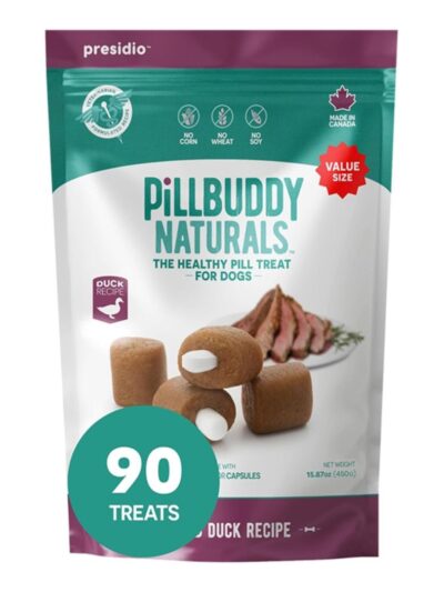 Presidio Dog Pill Buddy Natural Duck 90 Count