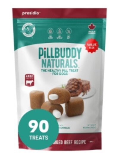 Presidio Dog Pill Buddy Natural Beef 90 Count