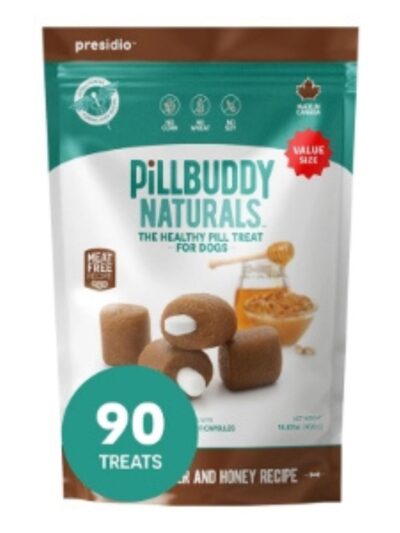 Presidio Dog Pill Buddy Natural Peanut Butter & Honey 90 Count