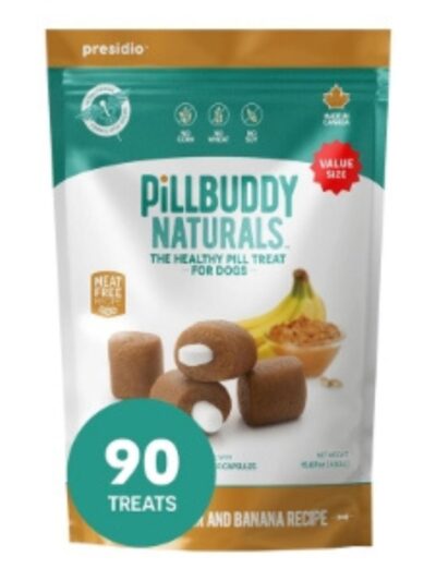 Presidio Dog Pill Buddy Natural Peanut Butter & Banana 90 Count