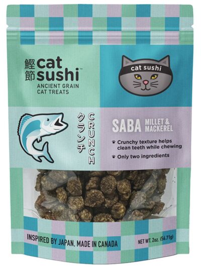 Earthly Cat Grain Free Sushi Crunch Saba And Mackerel Puffs 2Oz