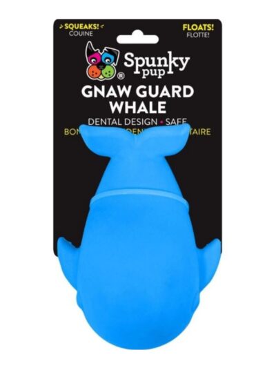 Spunkypup Gnaw Guard Squeaky Toy Whale One Size
