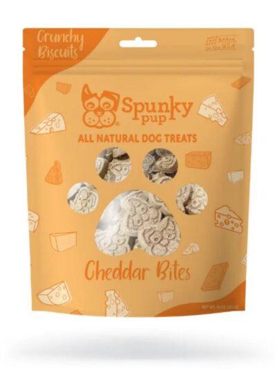 Spunkypup Crunchy Biscuit Dog Treats Cheese 10oz.