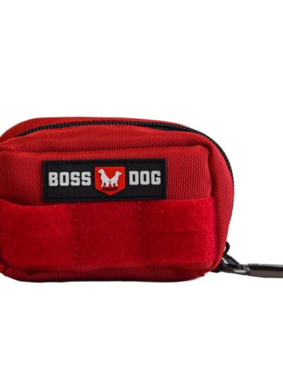 Boss Dog Tactical Molle Harness Bag Red, 1ea/Small
