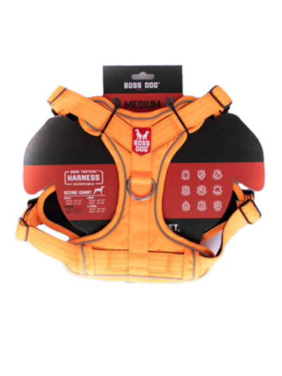 Boss Dog Tactical Dog Harness Hunter Orange, 1ea/Medium