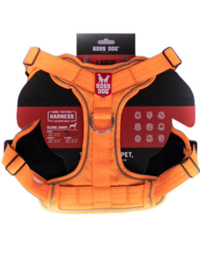 Boss Dog Tactical Dog Harness Hunter Orange, 1ea/Large