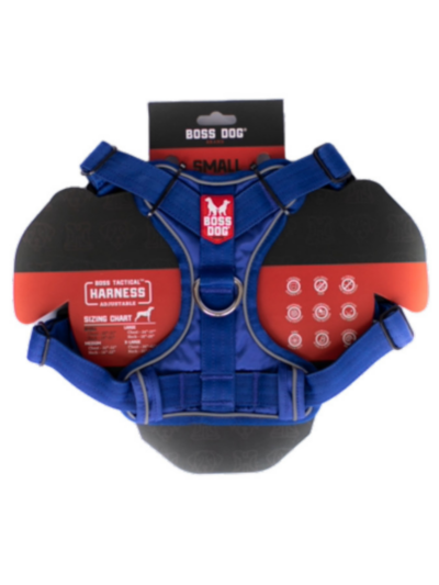Boss Dog Tactical Dog Harness Blue, 1ea/Small