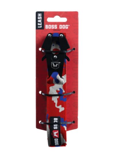 Boss Dog Tactical Dog Leash Red, White, & Blue, 1ea/4 ft