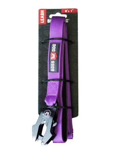 Boss Dog Tactical Dog Leash Purple, 1ea/6 ft