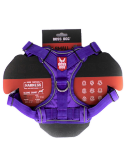 Boss Dog Tactical Dog Harness Purple, 1ea/Small