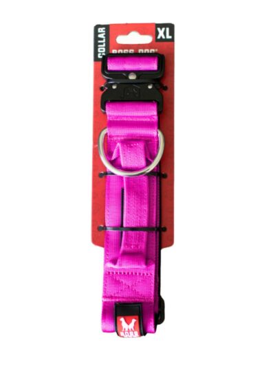 Boss Dog Tactical Adjustable Dog Collar Hot Pink, 1ea/XL