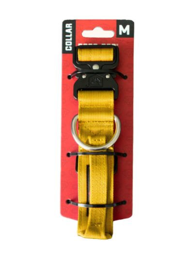 Boss Dog Tactical Adjustable Dog Collar Yellow, 1ea/MD