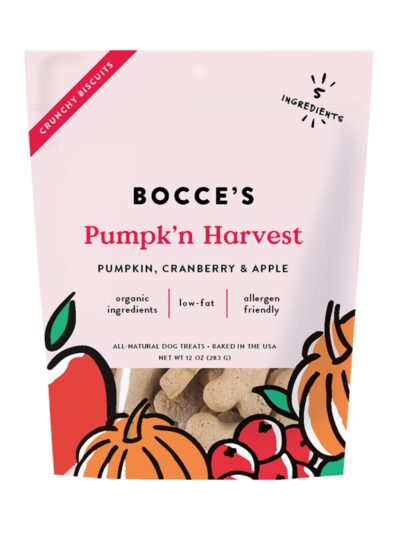 Bocce's Bakery Dog Small Batch Biscuits Pumpkin Harvest 12oz.