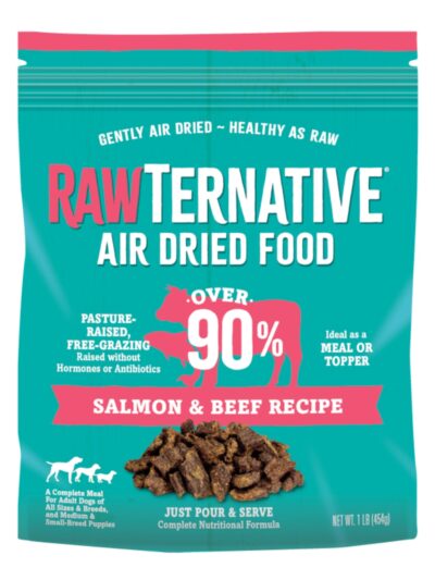 Grandma Mae's Country Naturals Rawternative Air Dried Dog Food Salmon & Beef 3lb