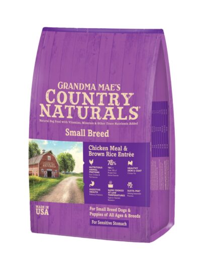 Grandma Mae's Country Naturals Small Breed Sensitive Stomach Dry Dog Food Chicken & Rice 12lb