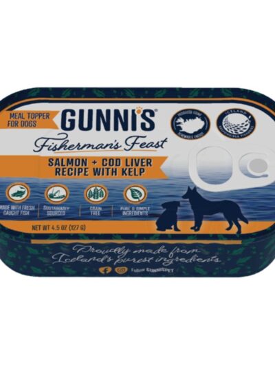 Gunni'S Dog Salmon Cod Liver 4.5Oz 12 Pack