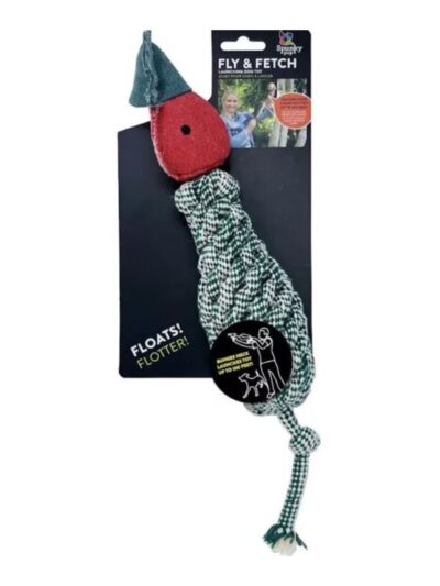 Spunkypup Fly & Fetch Launch Plush Toy Rope Duck One Size