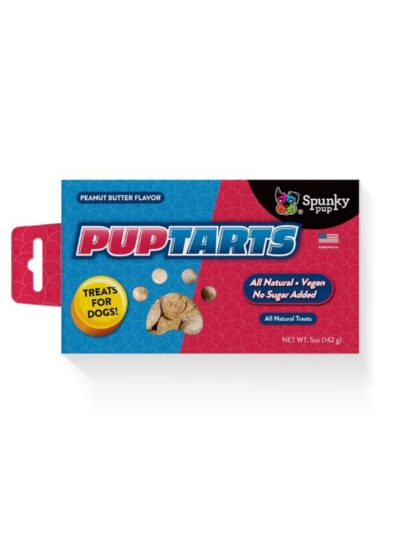 Spunkypup Puptarts Crunchy Biscuits For Dogs Peanut Butter 5oz.