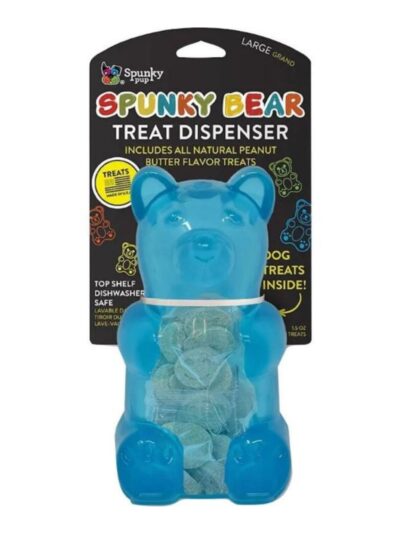 Spunkypup Spunky Bear Treat Dispenser with Treats Large