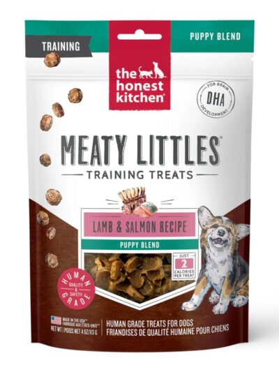 The Honest Kitchen Dog Meaty Littles Puppy Lamb & Salmon Treat 4Oz