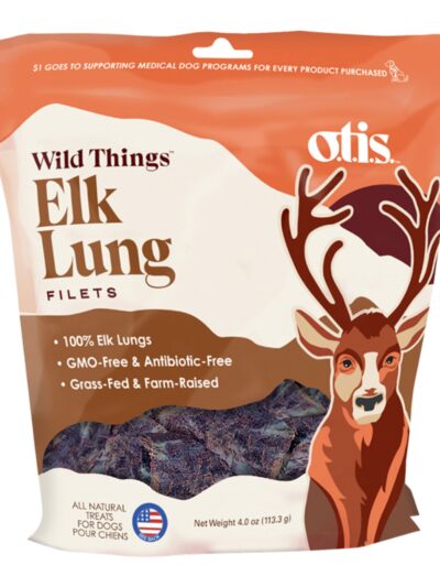 Otis Dog Wild Things Grain Free Elk Lung Filets 4oz.