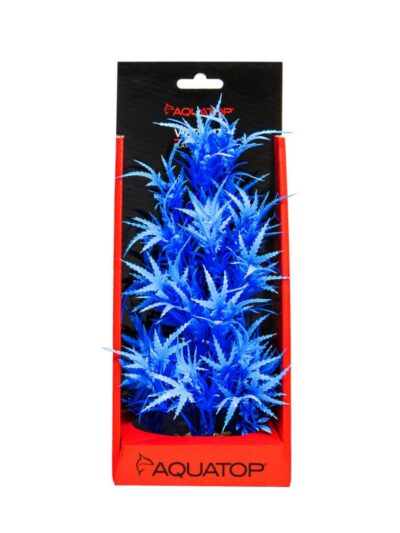 Aquatop Vibrant Fluorescent Cannabis Plant Blue 10in