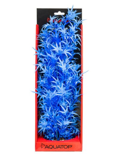 Aquatop Vibrant Fluorescent Cannabis Plant Blue 16in