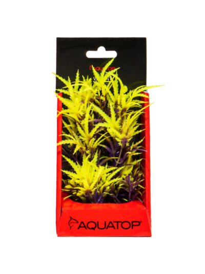 Aquatop Vibrant Fluorescent Cannabis Plant Olive 6in