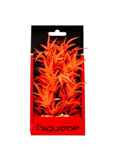 Aquatop Vibrant Fluorescent Cannabis Plant Red 6in