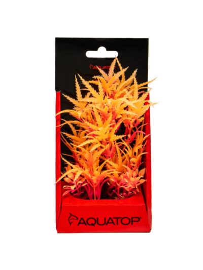 Aquatop Vibrant Fluorescent Cannabis Plant Tangerine 6in