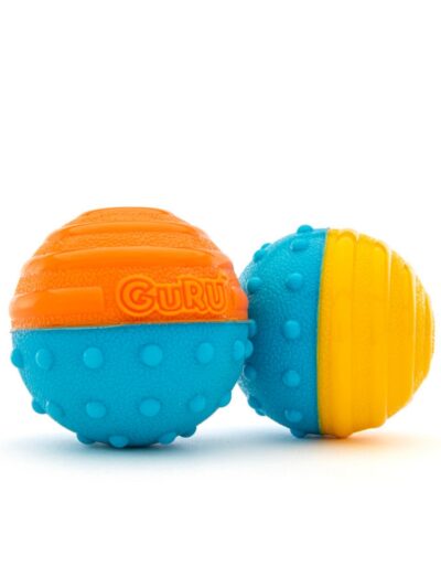 GURU Crunch  Squeak Ball Dog Toy 1ea/MD, 2 pk