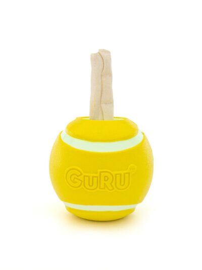 GURU Tennis Treat Holder Ball Dog Toy 1ea/MD