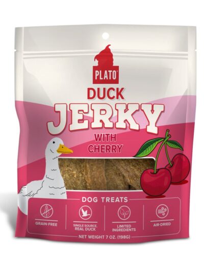 Plato Dog Jerky Duck With Cherry 7Oz