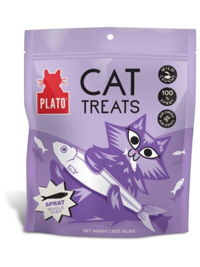 Plato Cat Grain Free Air Dried Treat Baltic Sprat 2.5Oz