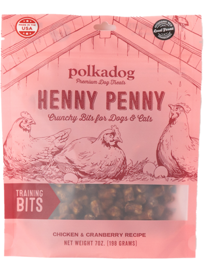 Polka Dog Bakery Dog Henny Penny Bits 7Oz Pouch