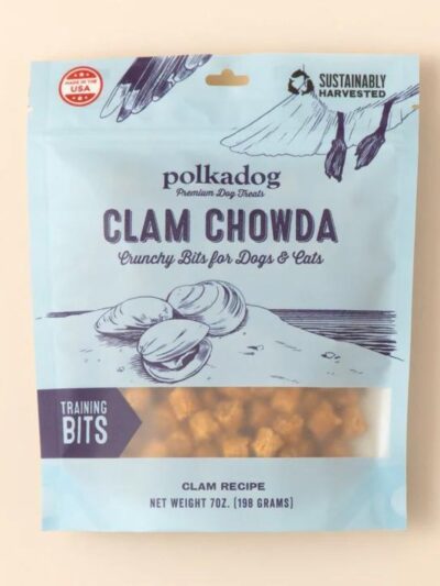 Polka Dog Bakery Dog Clam Chowda Bits 7Oz Pouch
