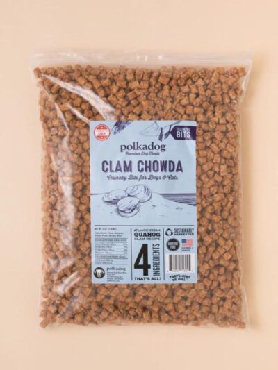 Polka Dog Bakery Dog Clam Chowda Bits 5Lb Bulk