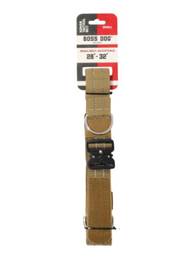 Boss Dog Human Boss Tactical Utility Dog Walker Belt Tan, 1ea/SM (28-32In Waist)